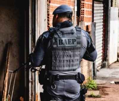 BRAZIL - Rubberized patch for modular vest military police São Paulo