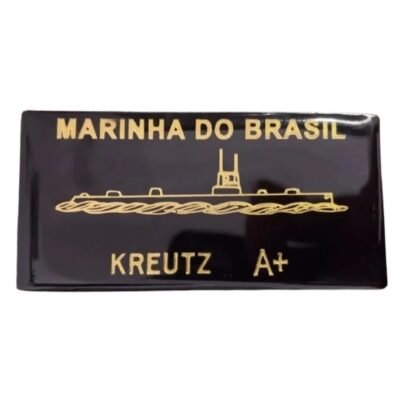 Submarine Warfare OFFICER Leather Name Tag - BRAZIL NAVY