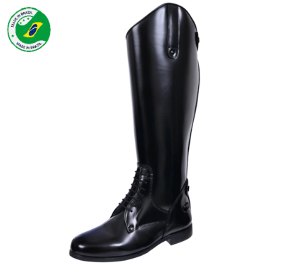 1x Rugged Leather Knee-High Riding Boots – Brazilian Army Military Equestrian