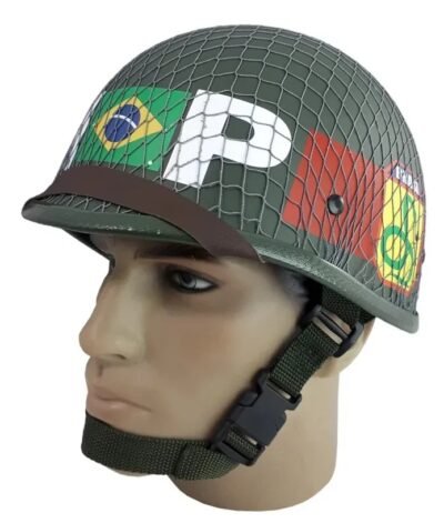1x NICE M1 Military Police Helmet – Brazilian Expeditionary Force (FEB) Reproduction