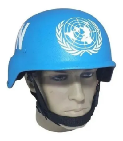 UN HELMET United Nations Peacekeepers Blue Militar REPRODUCTION