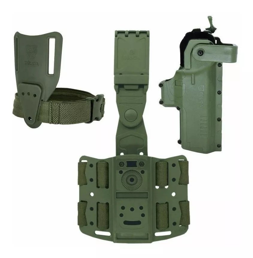 1x Authentic Brazilian Army Drop Leg Holster – Tactical Right-Hand Thigh Rig - Image 3