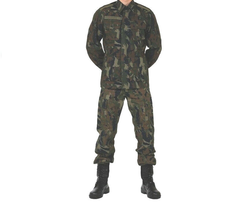 1 Authentic Lizard Camouflage Combat Uniform – Brazilian Air Force Military Issue