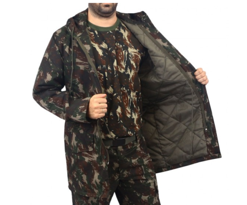 1x Original Windproof Military Parka – Brazilian Army Forest Combat Jacket - Image 5