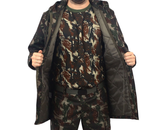 1x Original Windproof Military Parka – Brazilian Army Forest Combat Jacket - Image 6