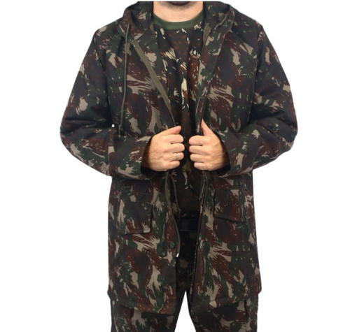 1x Original Windproof Military Parka – Brazilian Army Forest Combat Jacket - Image 7