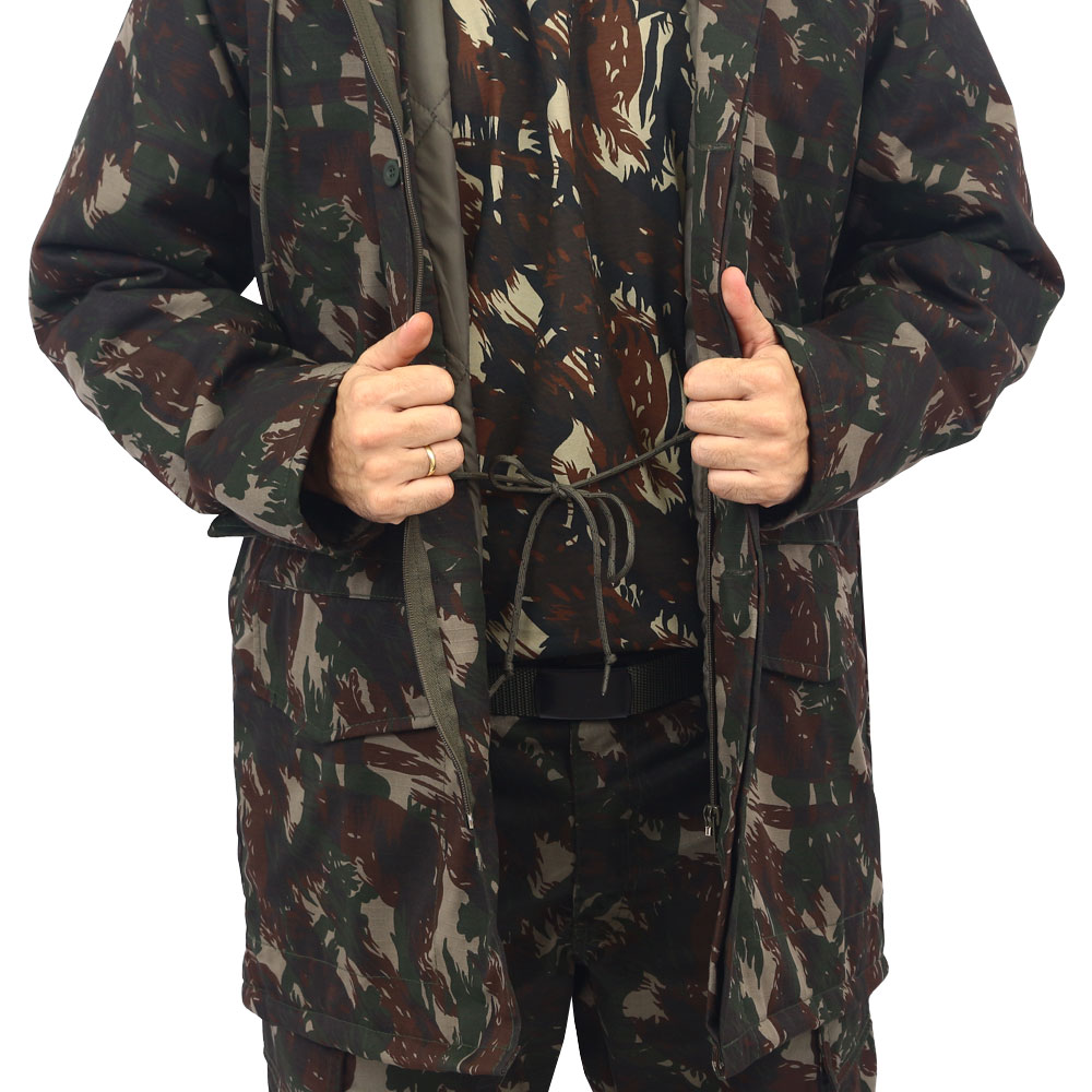 1x Original Windproof Military Parka – Brazilian Army Forest Combat Jacket - Image 10