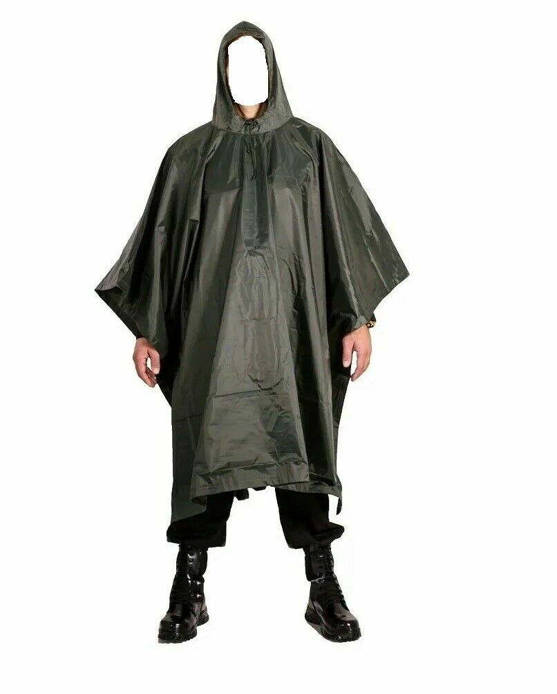 Battle-Ready Waterproof Poncho – Brazilian Army Military Issue