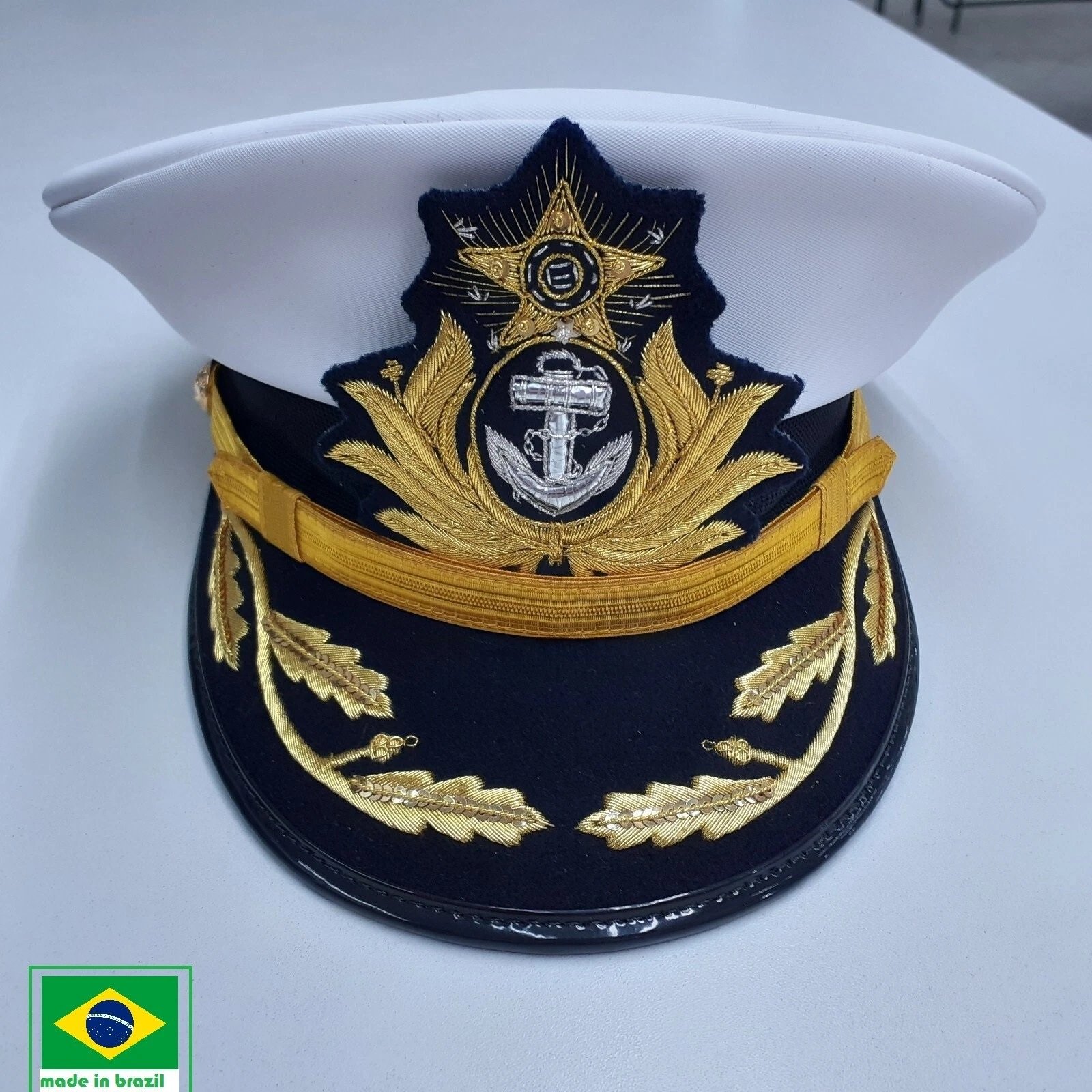 navy Military officer peaked Visor Hat Cap