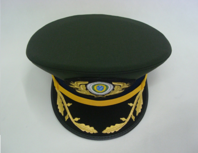 Authentic Brazilian Army Officer Peaked Visor Cap – Military Dress Hat