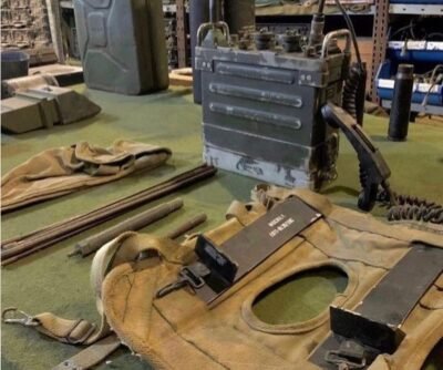 backpack RADIO PRC 77 /RC110 Vietnam War Portable Military VHF FM BRAZILIAN ARMY