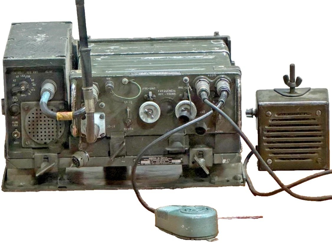 Military Vehicle radio PRC77 / RC201 (WORKING) complete set Mount MT-1029